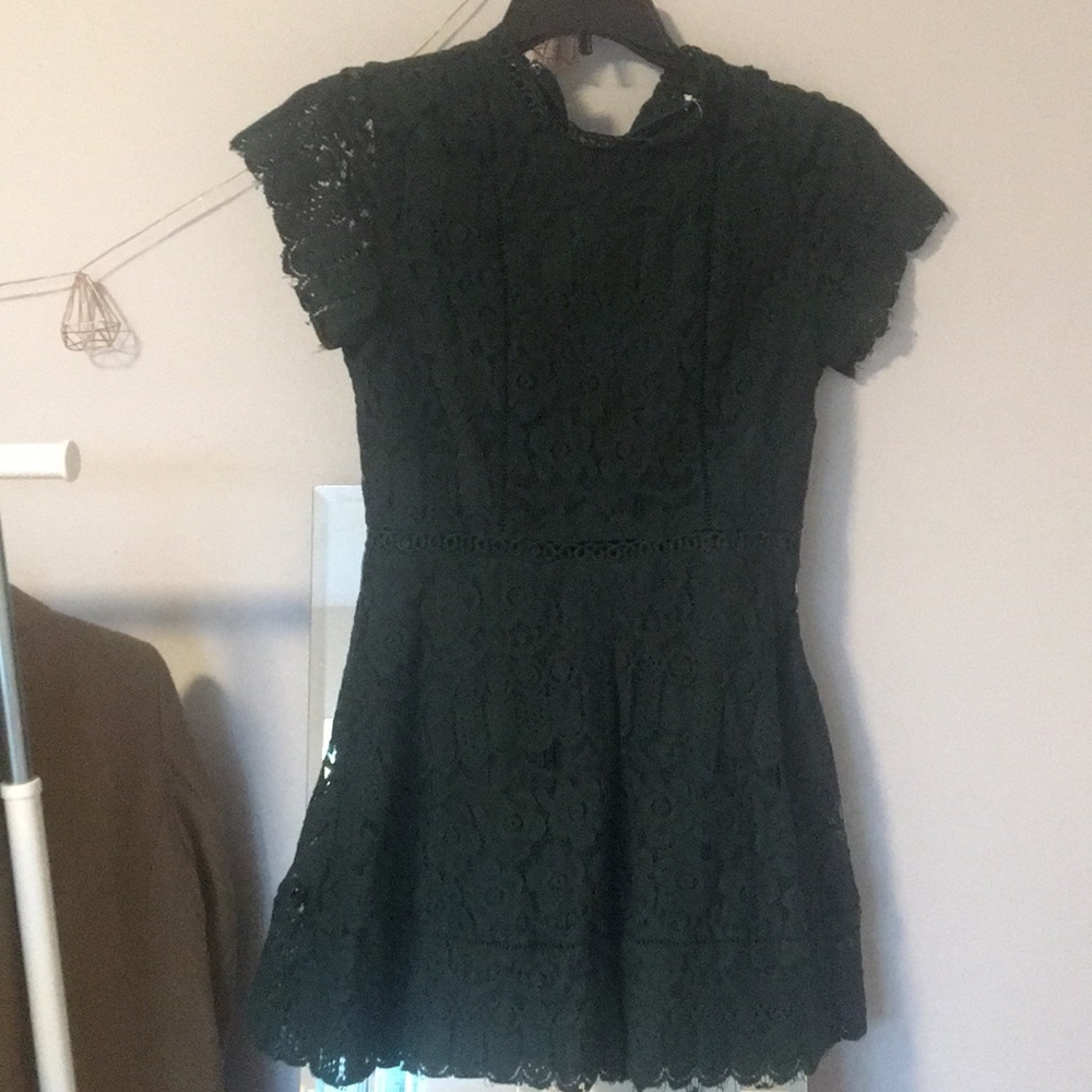 Cute mini green dress